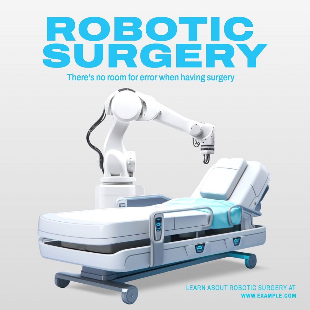 Robotic surgery Instagram post template