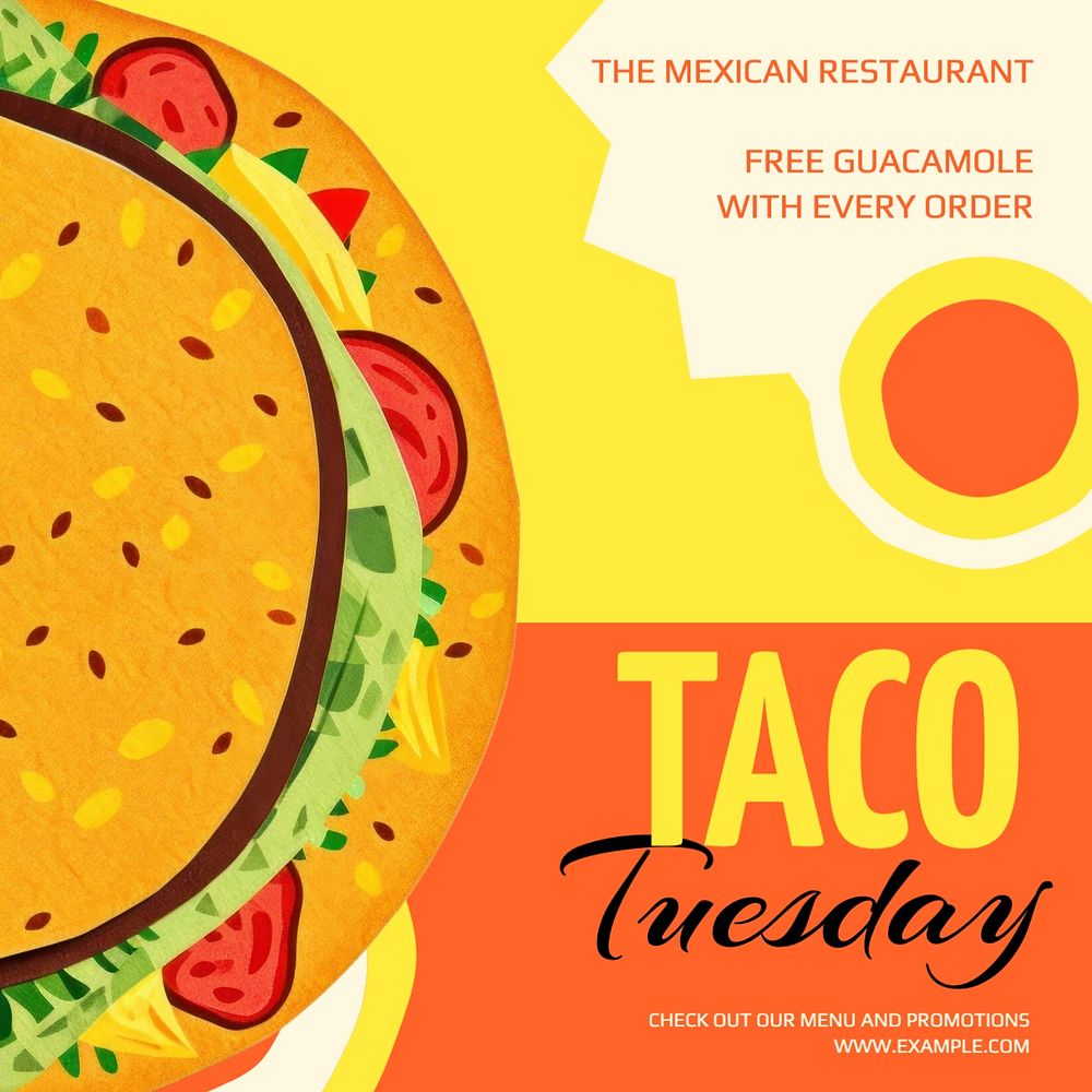 Taco Tuesday Instagram post template