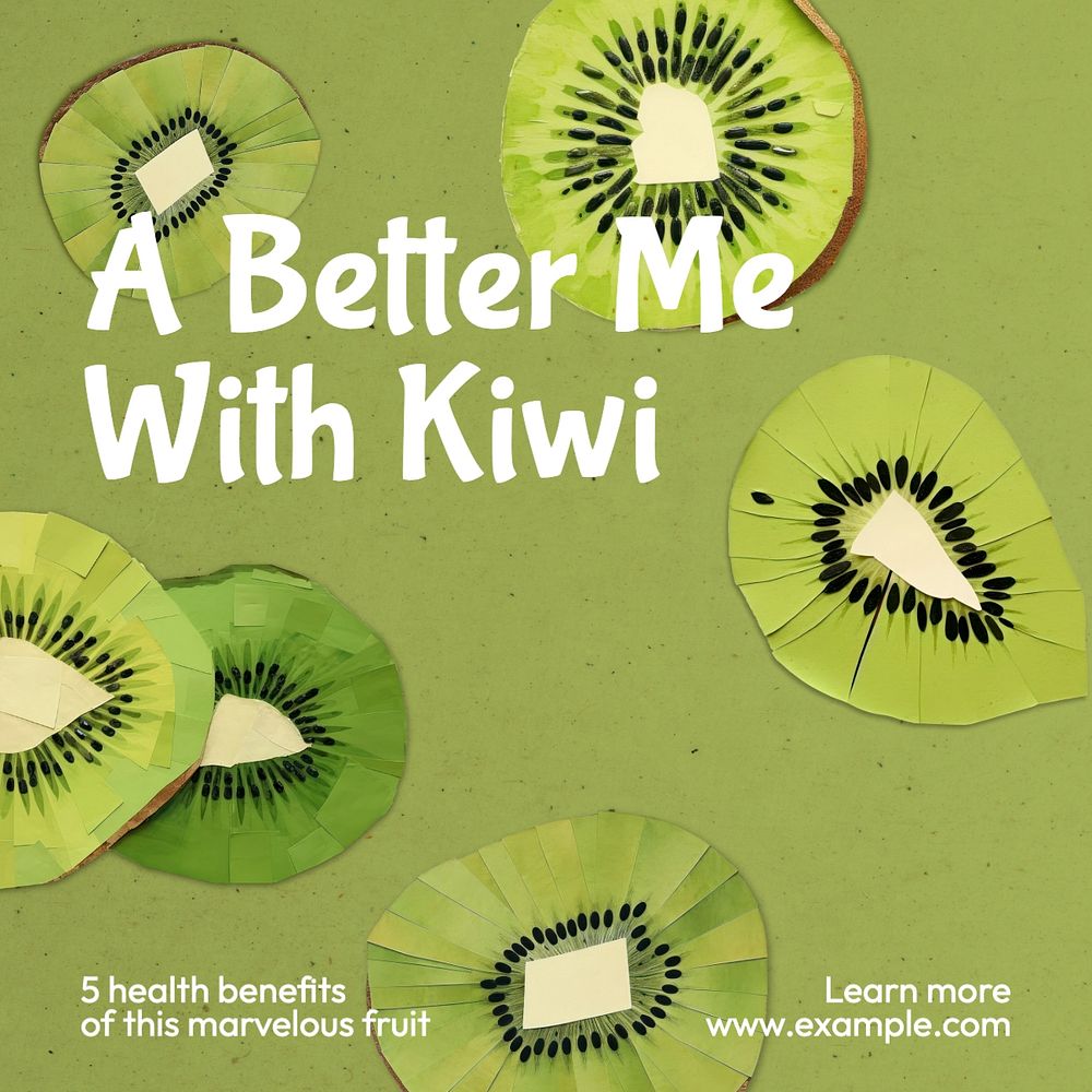 Kiwi Instagram post template