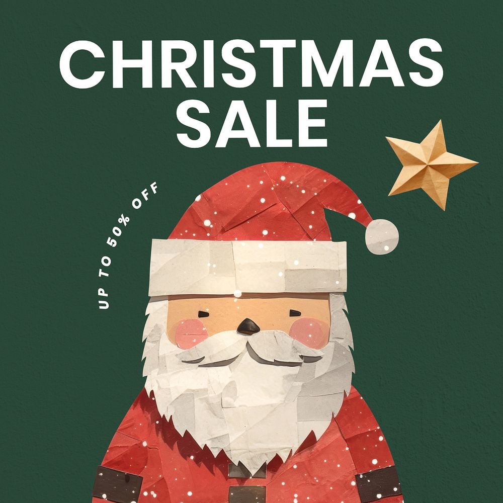 Christmas sale Instagram post template