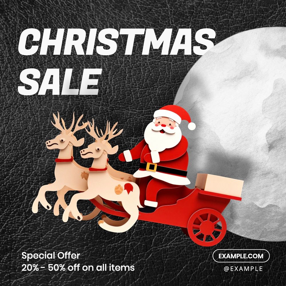 Christmas sale Instagram post template