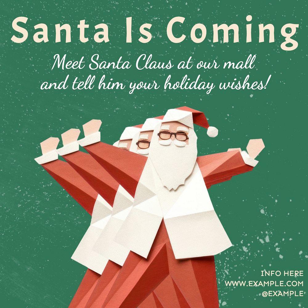 Christmas & Santa Instagram post template