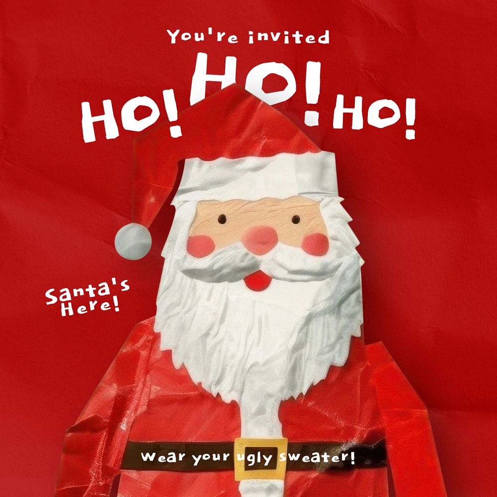 Christmas party Instagram post template