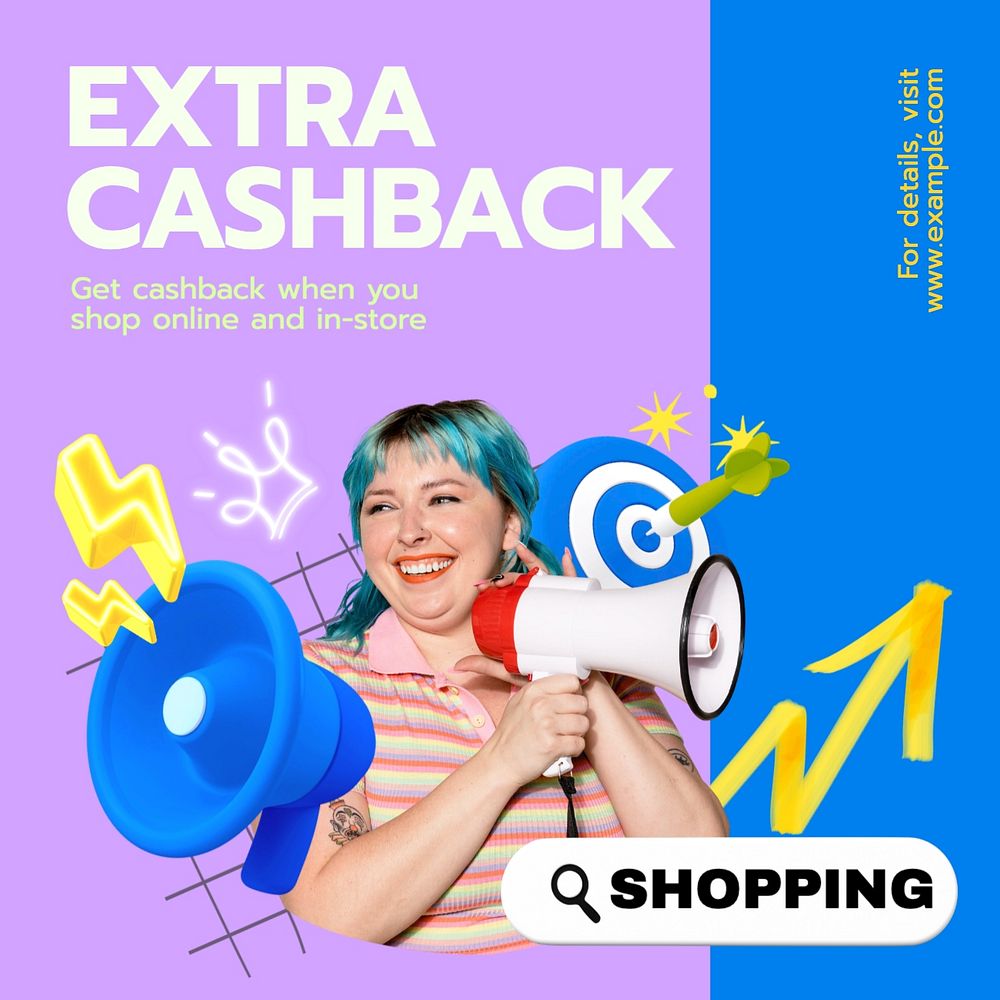 Cashback Instagram post template