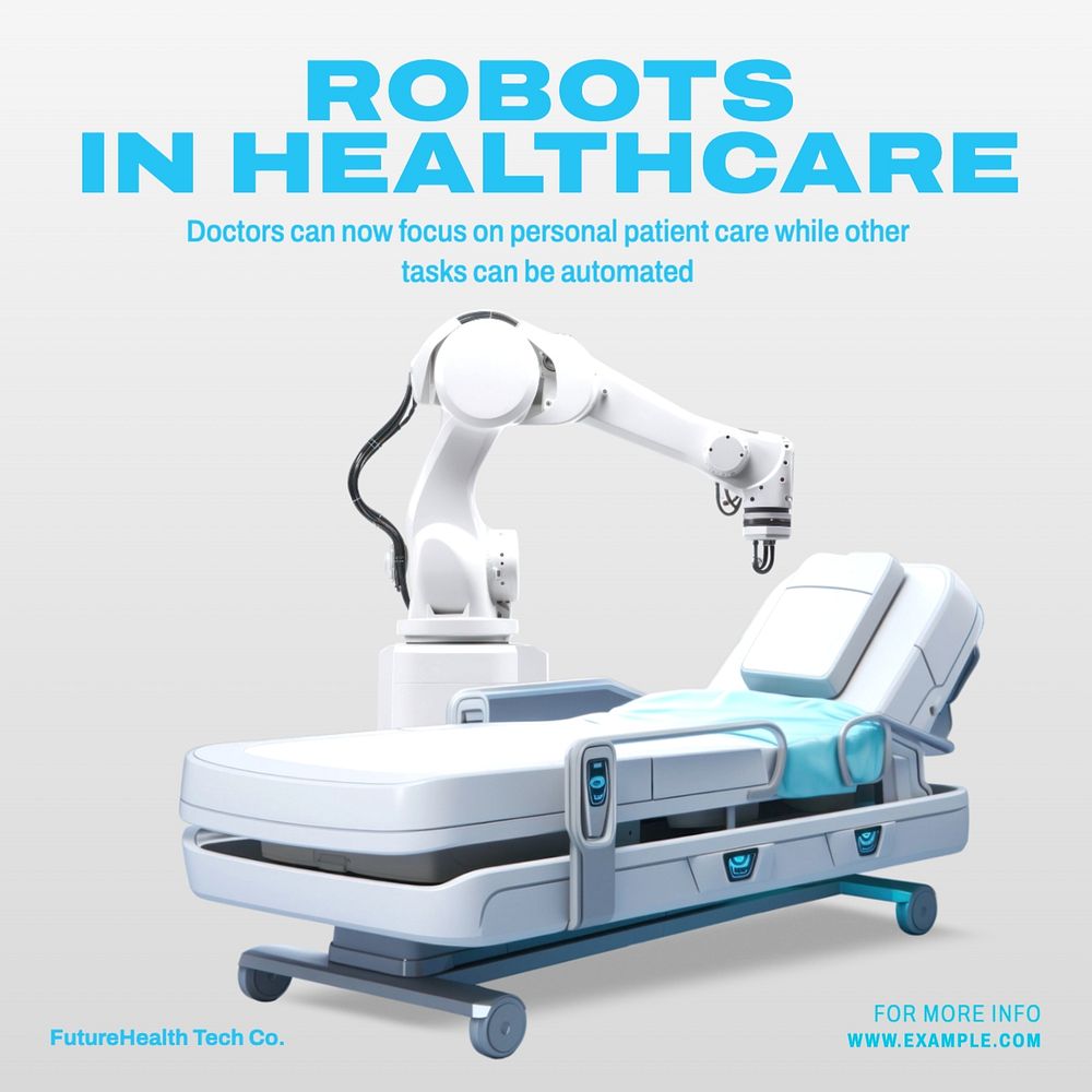 Healthcare robots Instagram post template