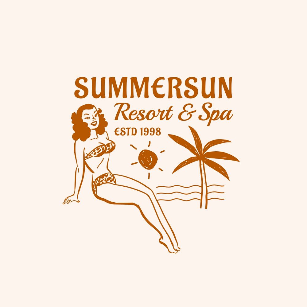 Resort logo template