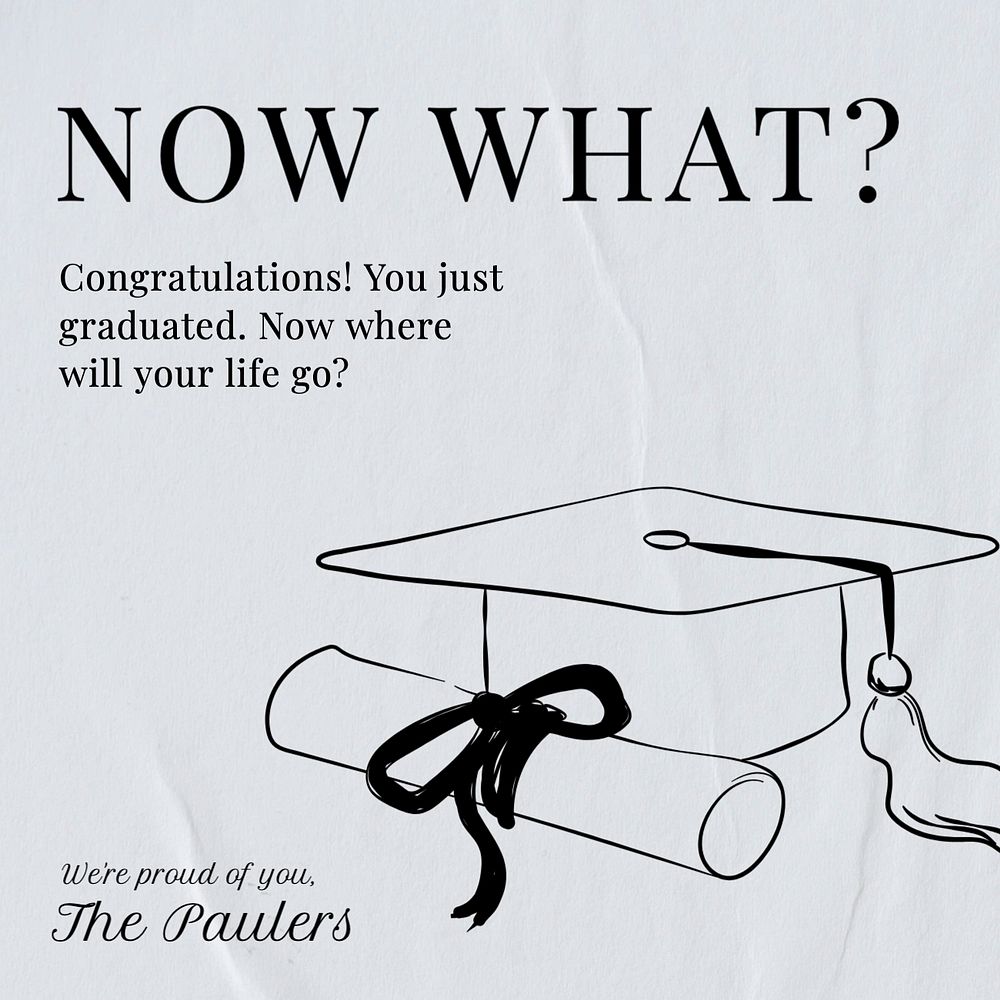 Graduation Instagram post template