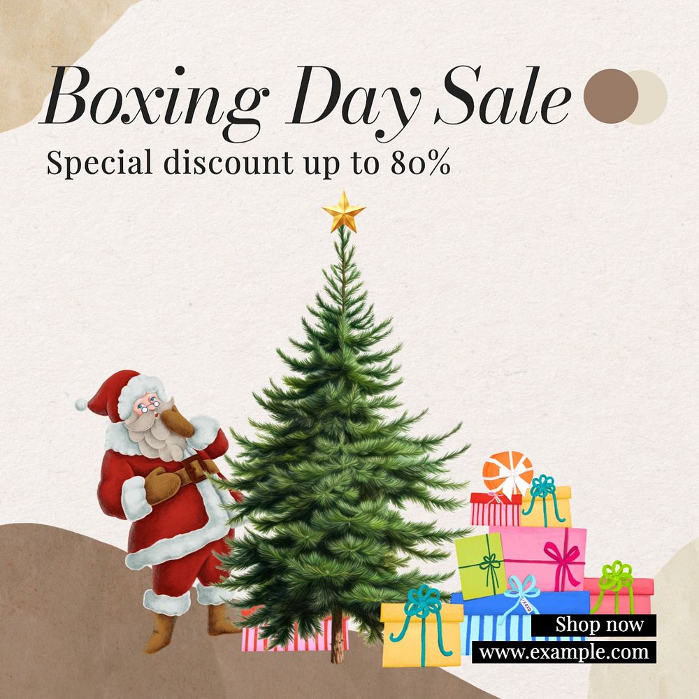 Boxing day sale Facebook post template