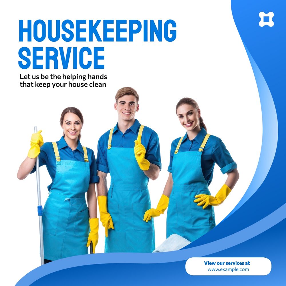 Housekeeping service Instagram post template