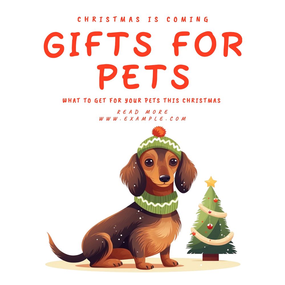 Gifts for pets Instagram post template