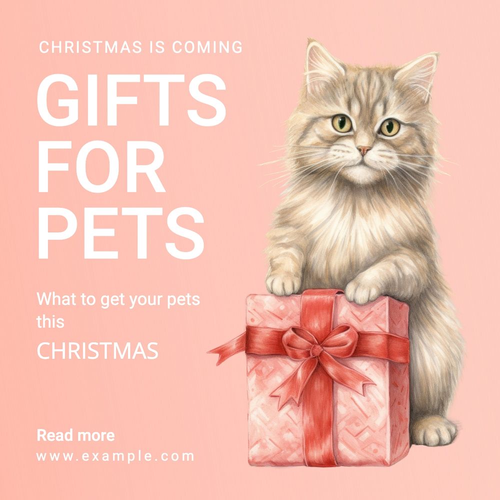 Gifts for pets Instagram post template