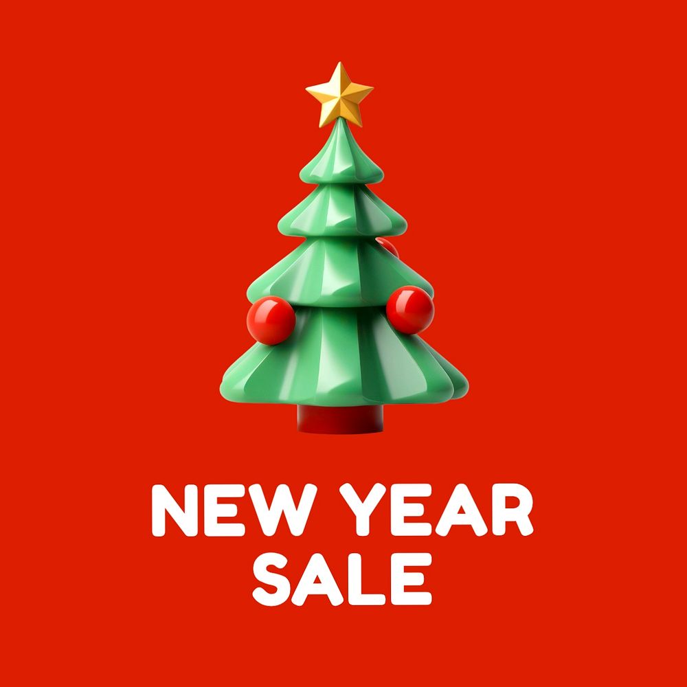 New Year sale Instagram post template