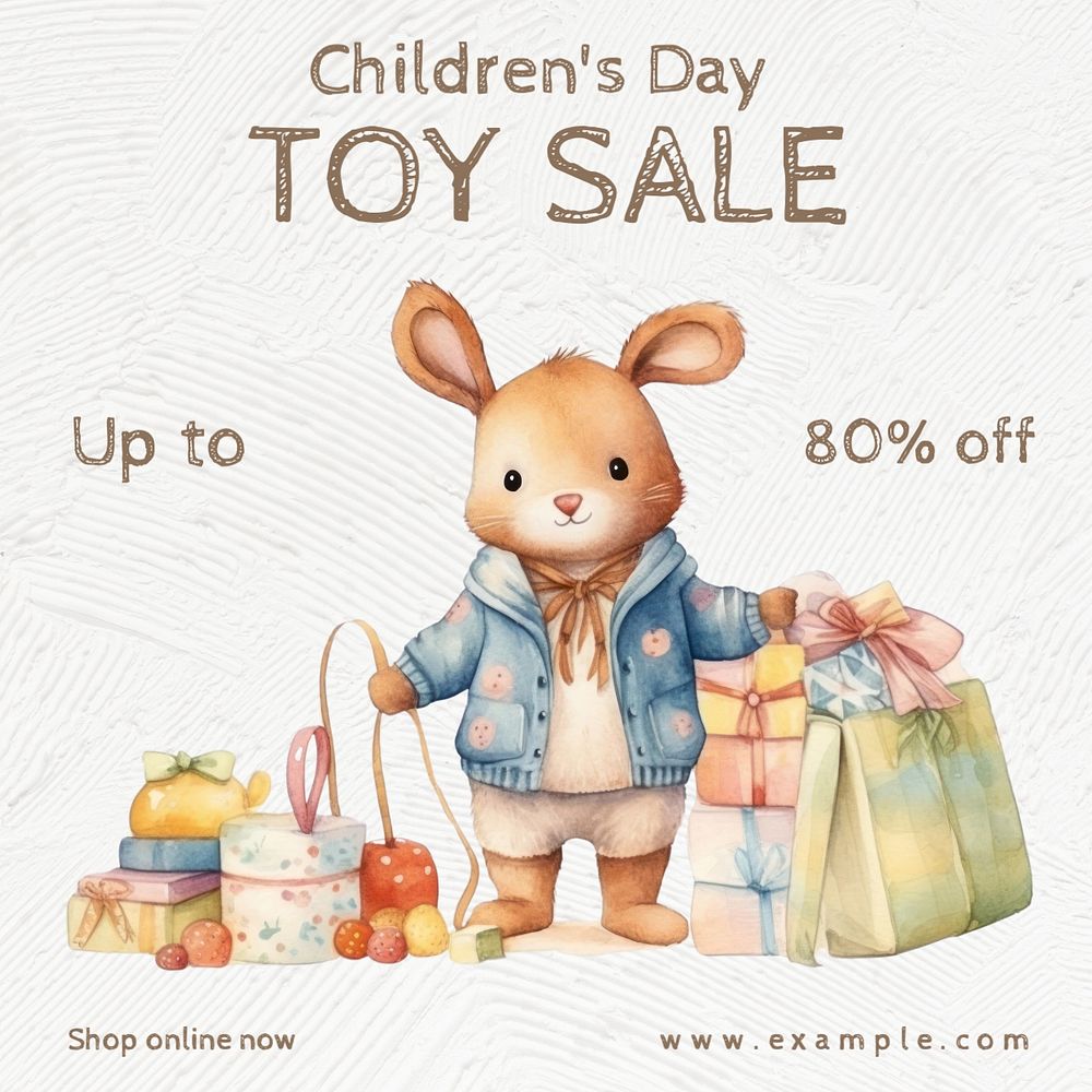 Toy sale Instagram post template