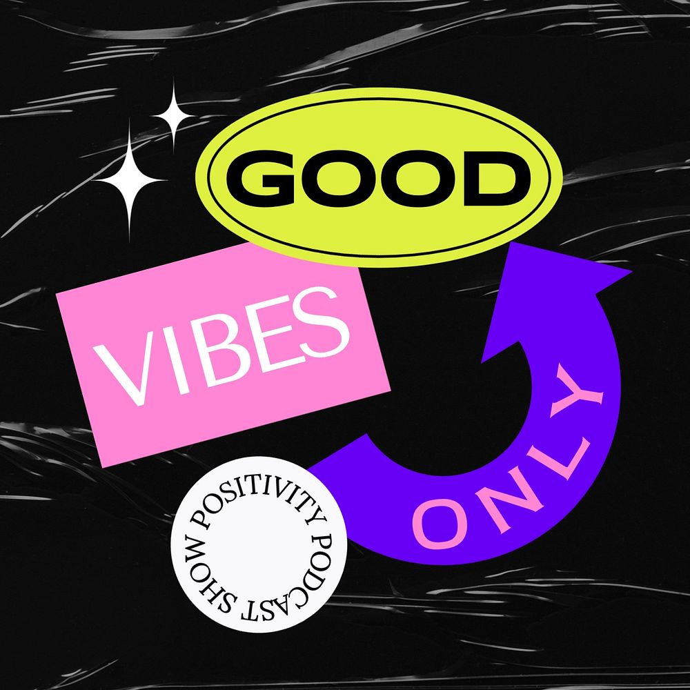 Good vibes only cover template