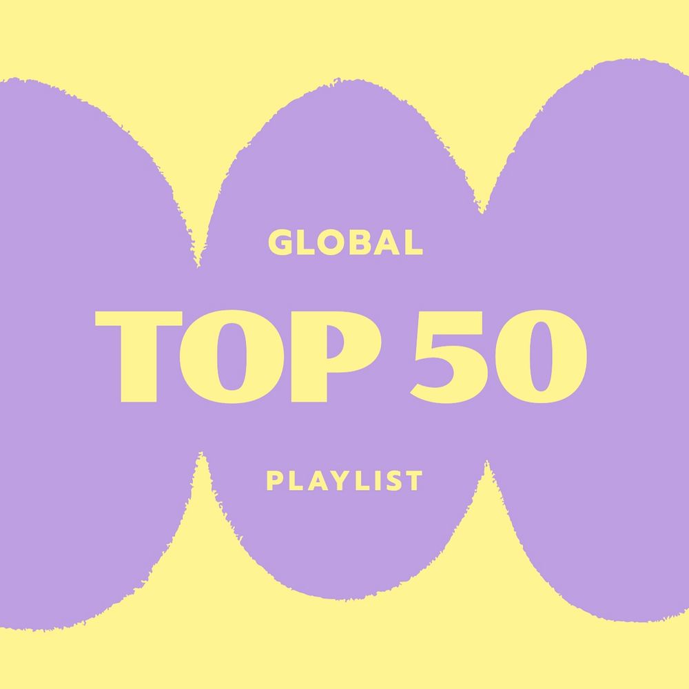 Top 50 playlist cover template