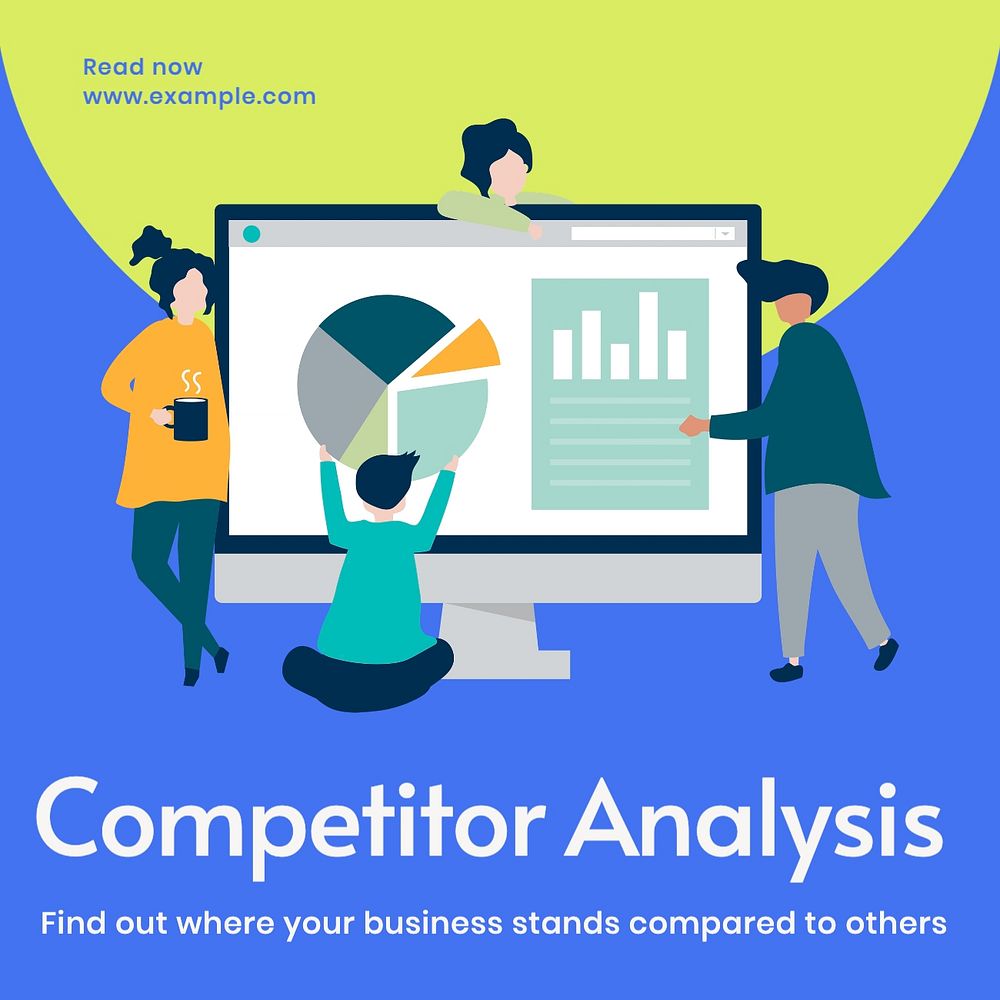 Competitor analysis Instagram post template