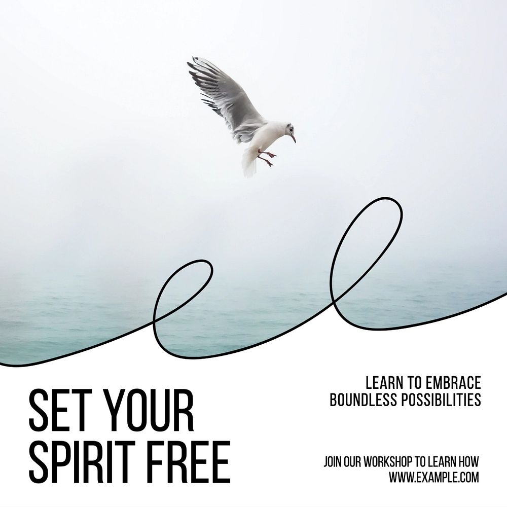 Free spirit Instagram post template