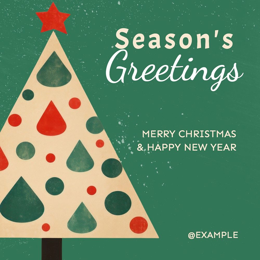 Season's greetings Instagram post template