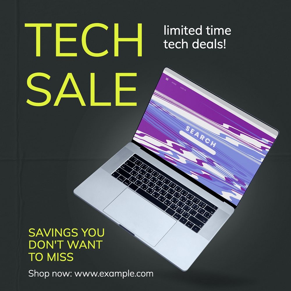 Tech sale Instagram post template