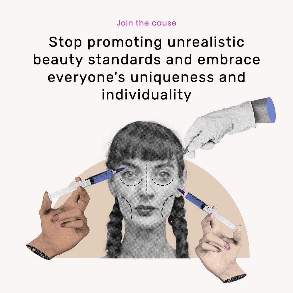 Beauty standards Instagram post template