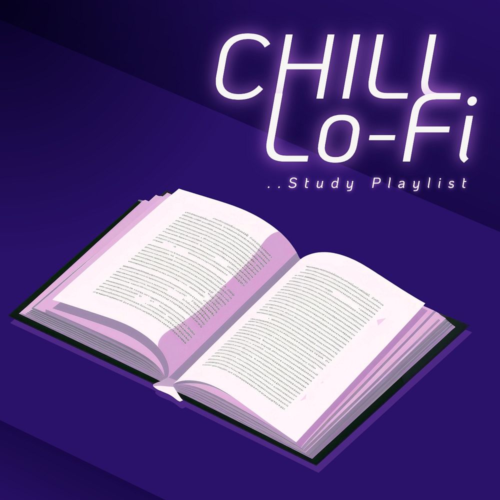 Study playlist cover template