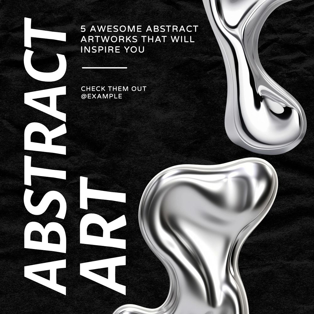 Abstract art Instagram post template