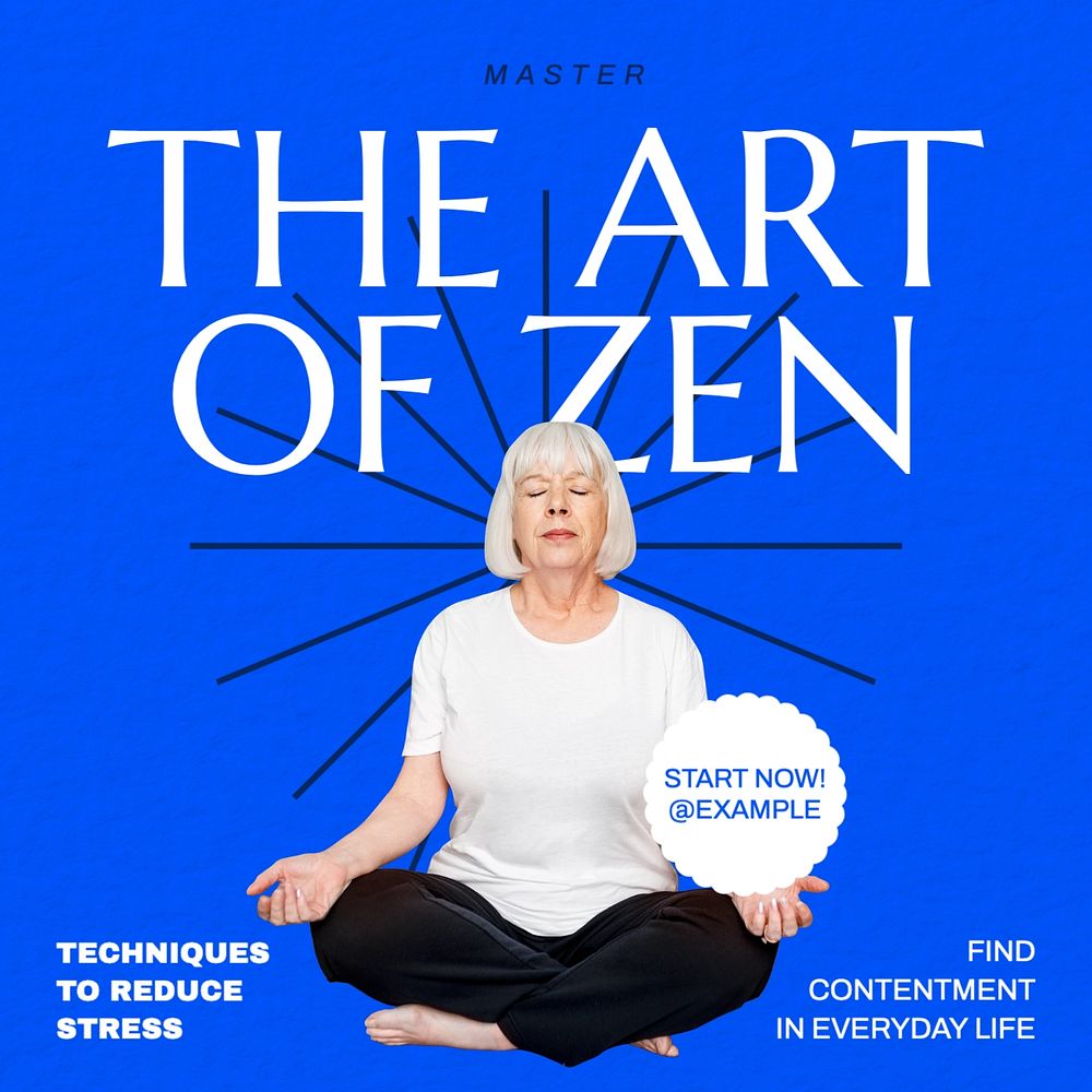 art of zen Instagram post template