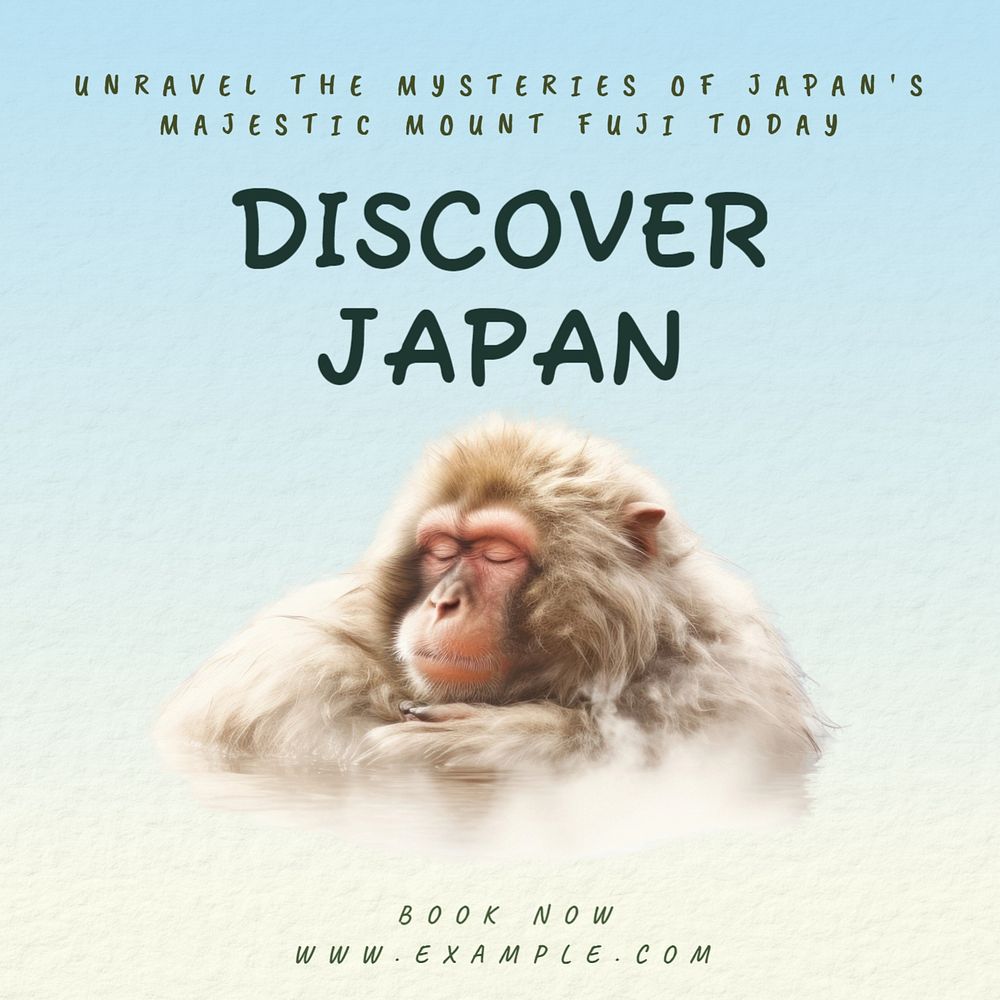 Discover Japan Instagram post template