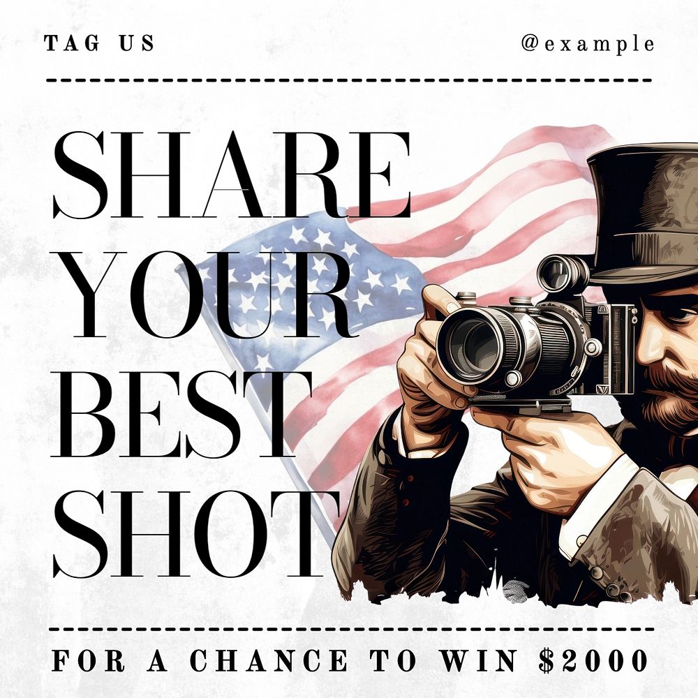 Photo contest Instagram post template