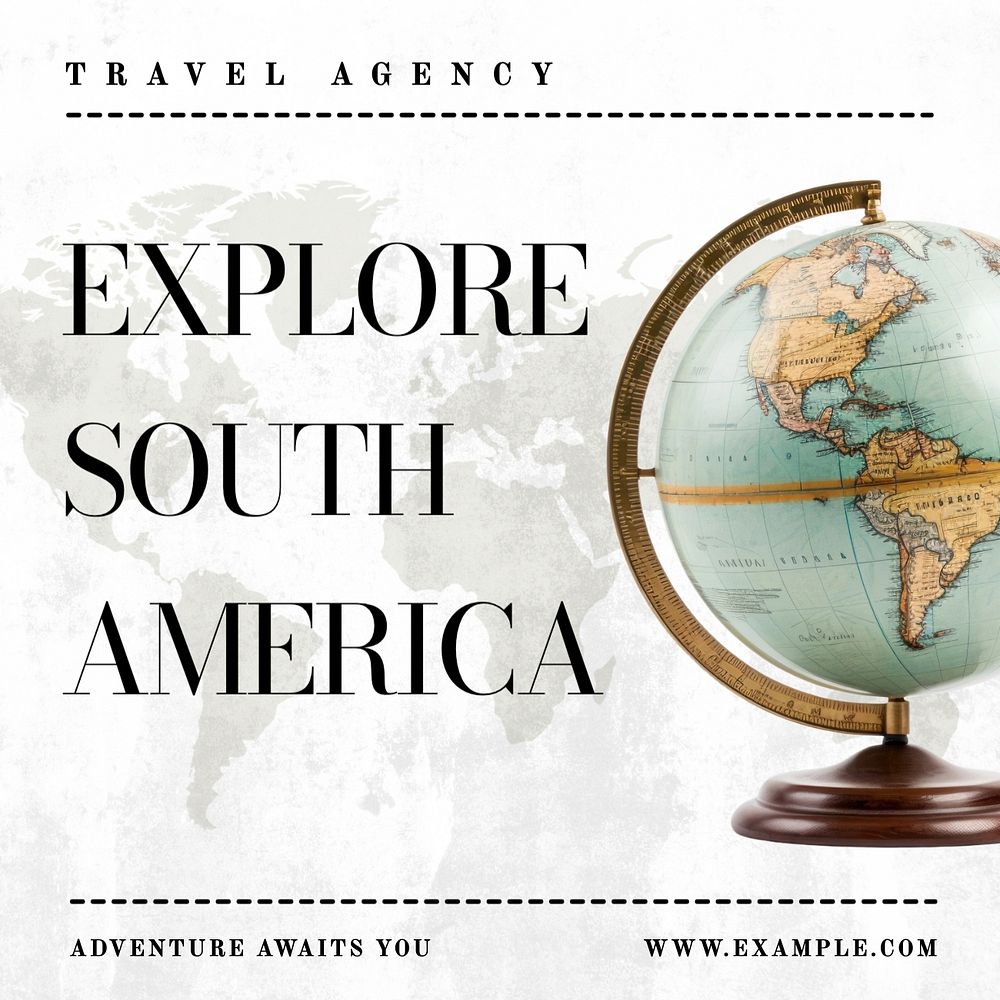 Explore South America Instagram post template