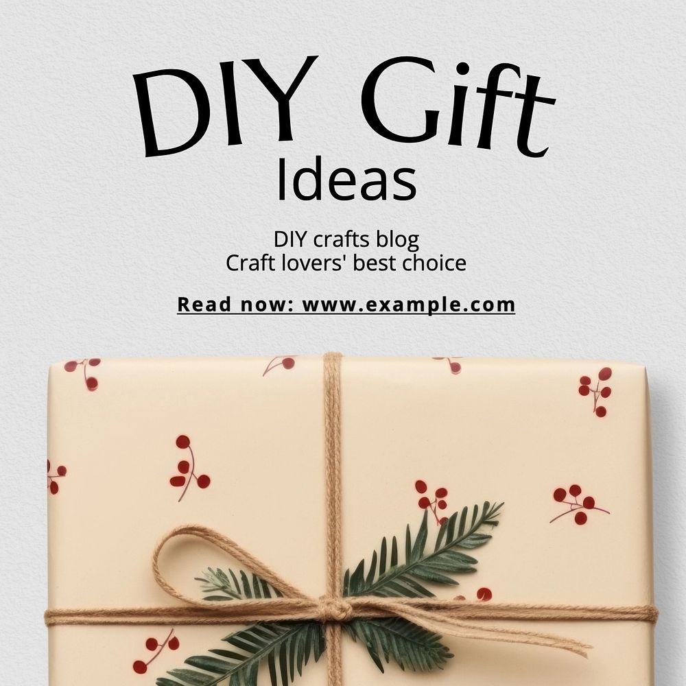 DIY Gift Ideas Instagram post template