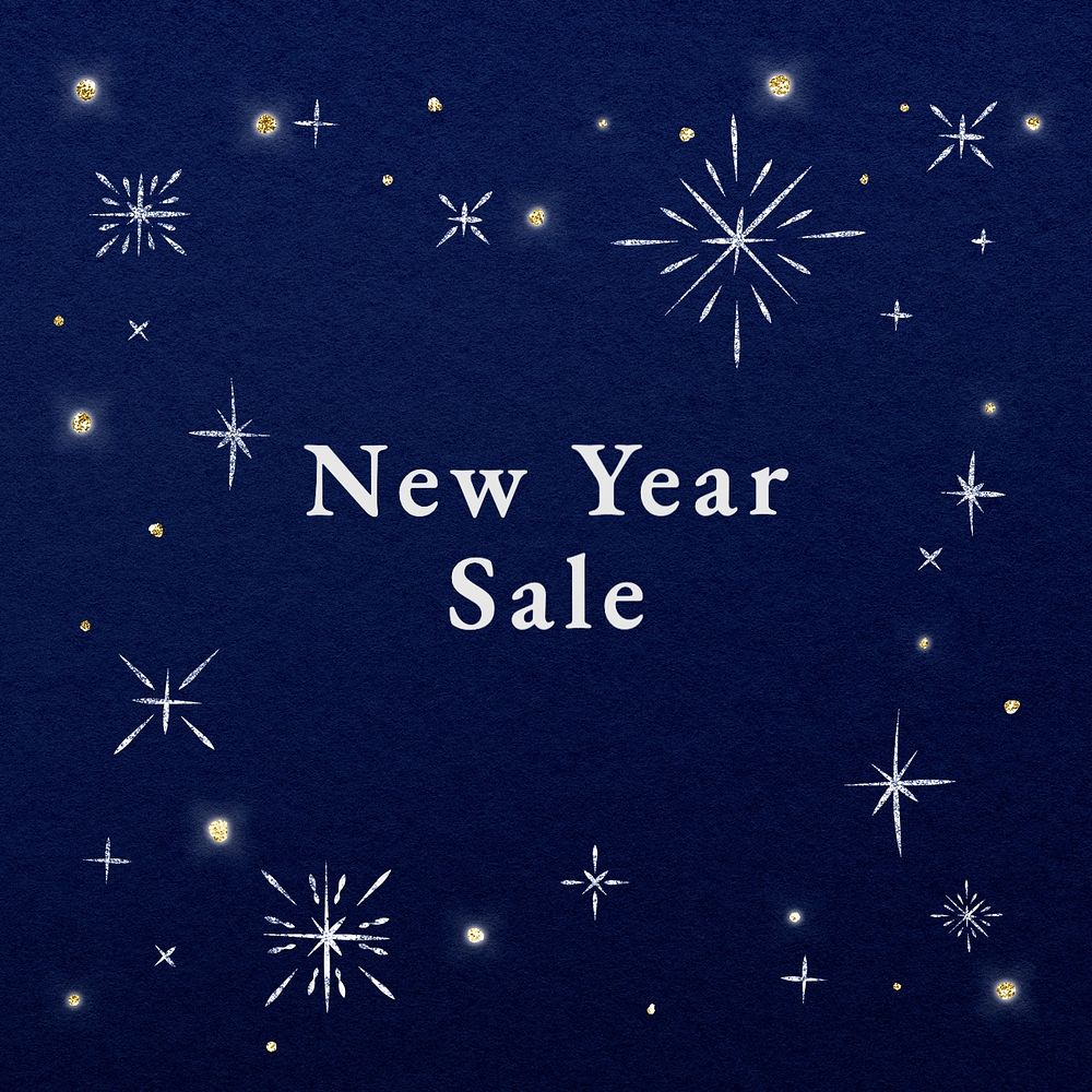 New Year sale Instagram post template