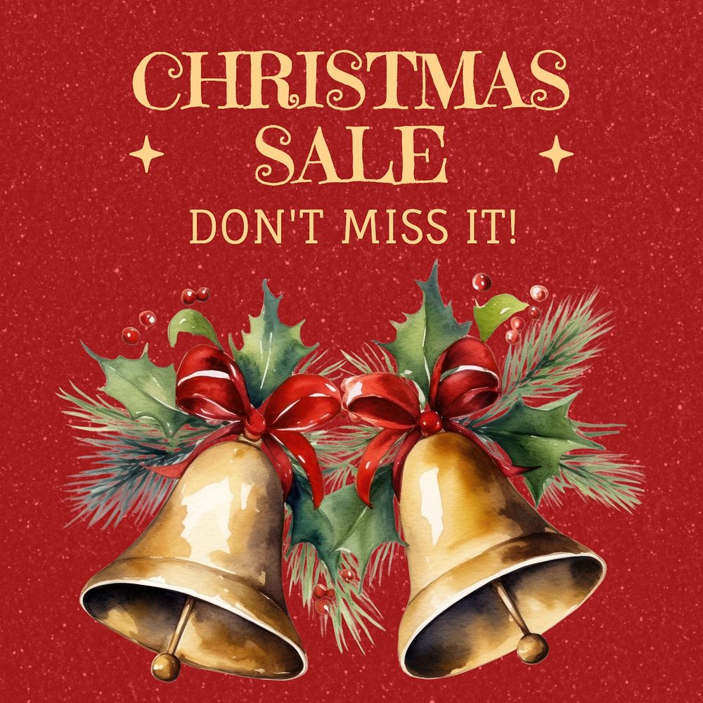 Christmas sale Instagram post template