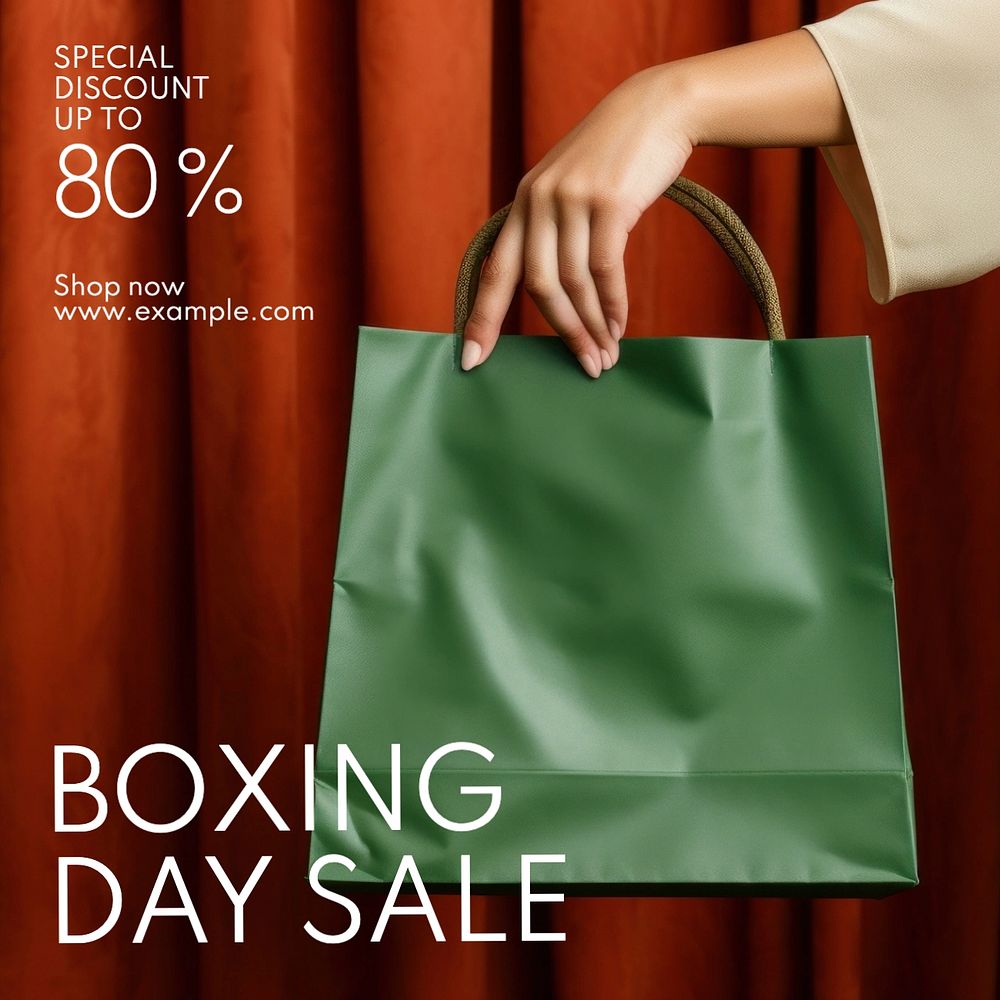 Boxing day sale Instagram post template