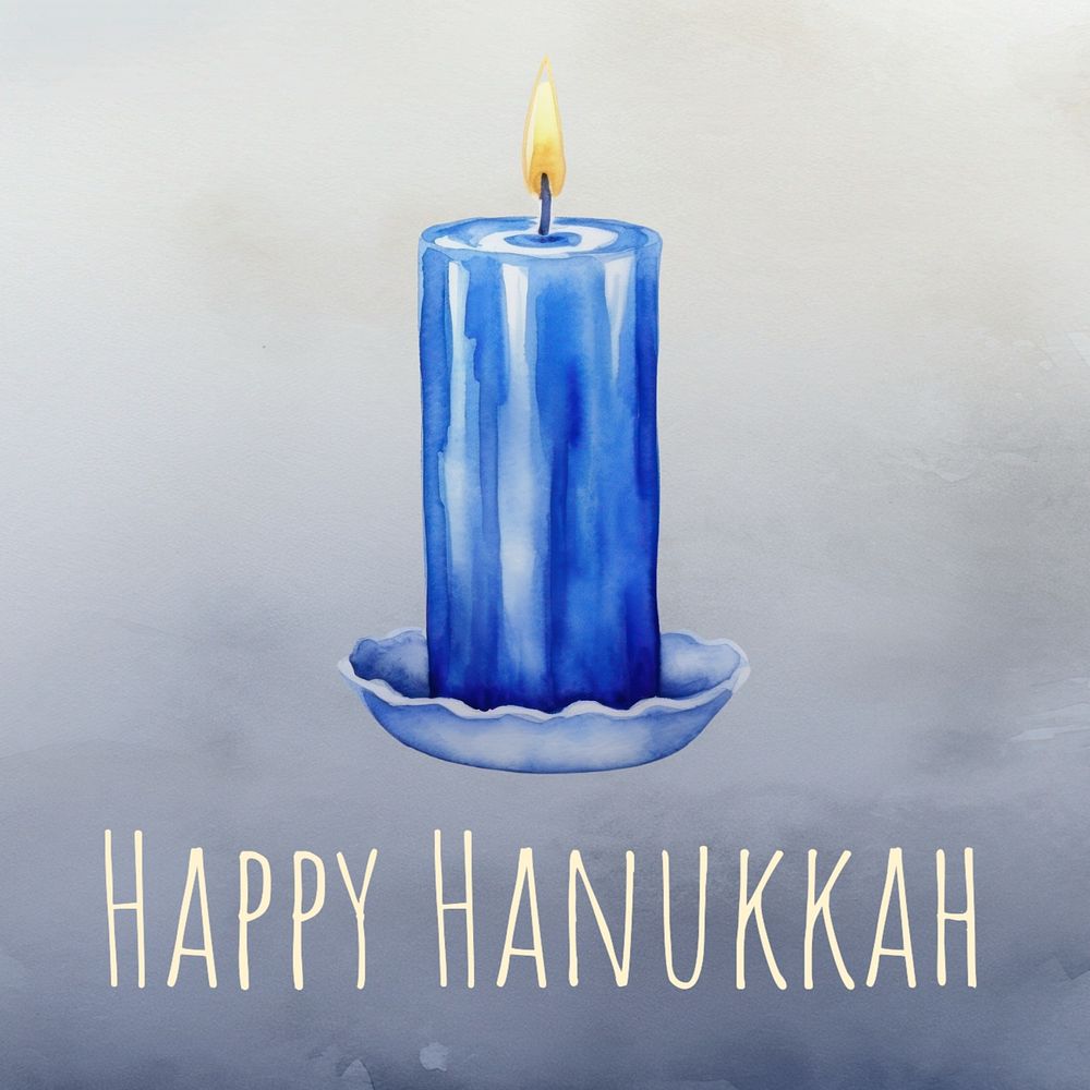 Happy Hanukkah Instagram post template