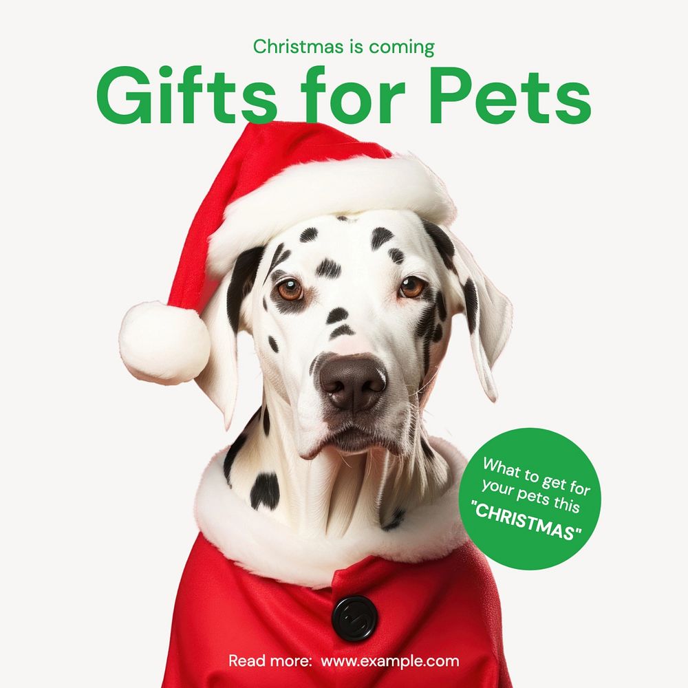 Gifts for pets Instagram post template