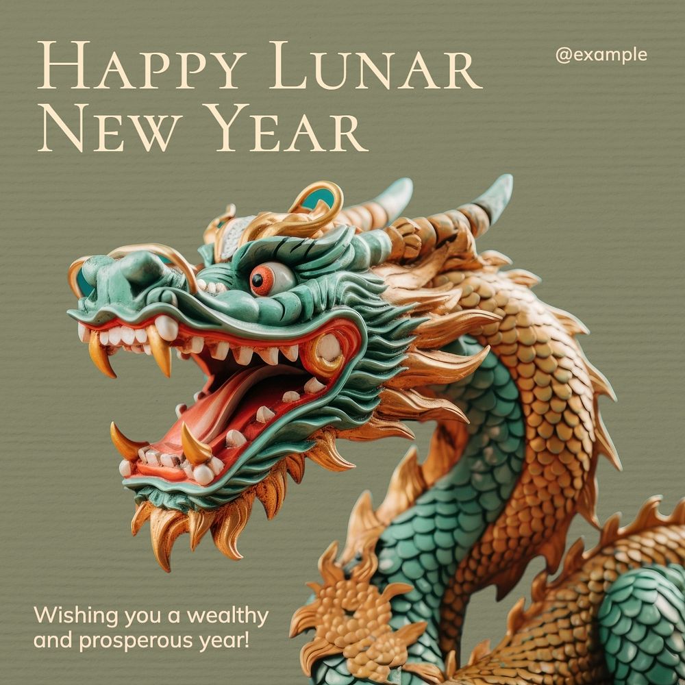 Lunar New Year Instagram post template