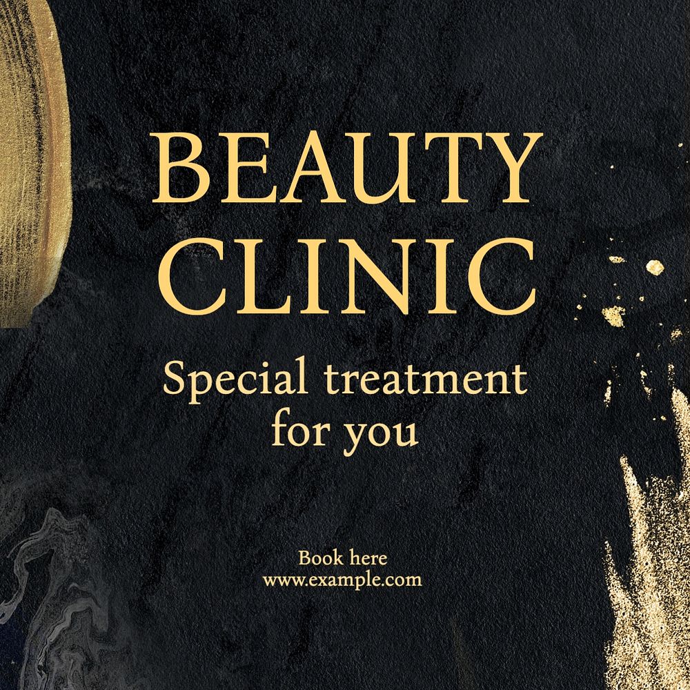 Beauty clinic Instagram post template