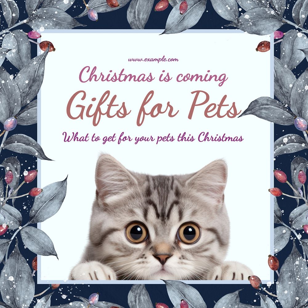 Gifts for pets Instagram post template