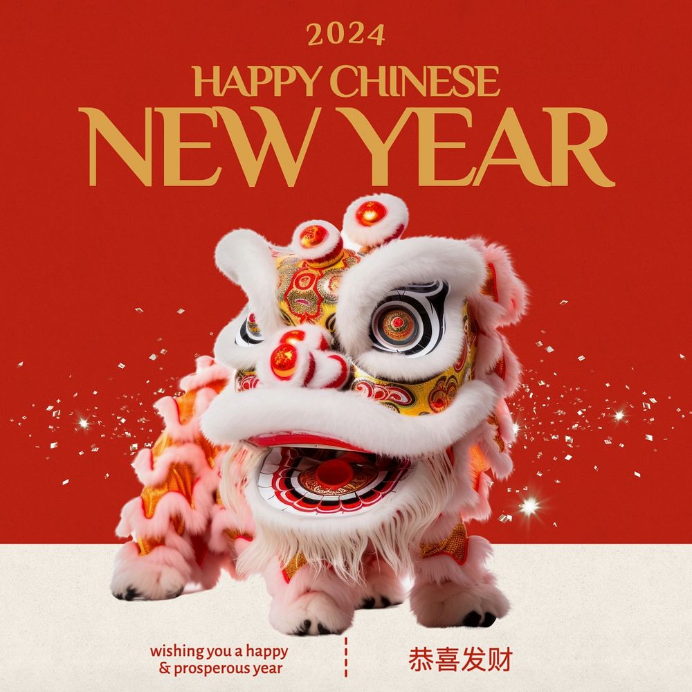 Chinese New Year Instagram post template