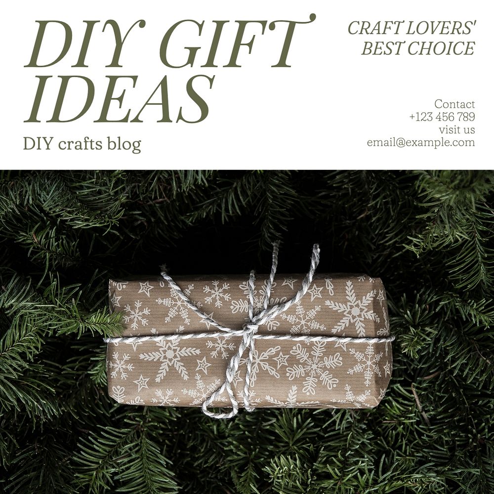 DIY Gift Ideas Instagram post template