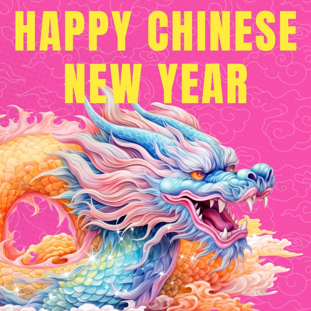 Happy Chinese new year Instagram post template