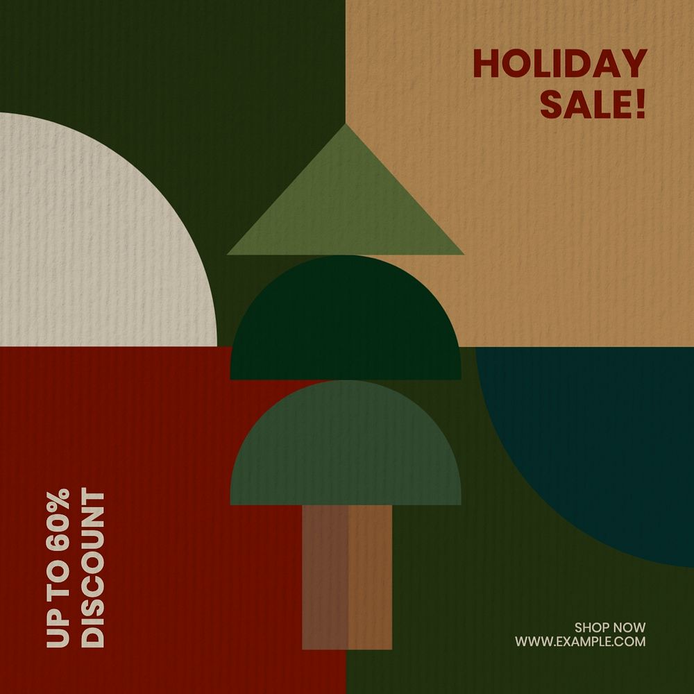 Holiday sale Instagram post template