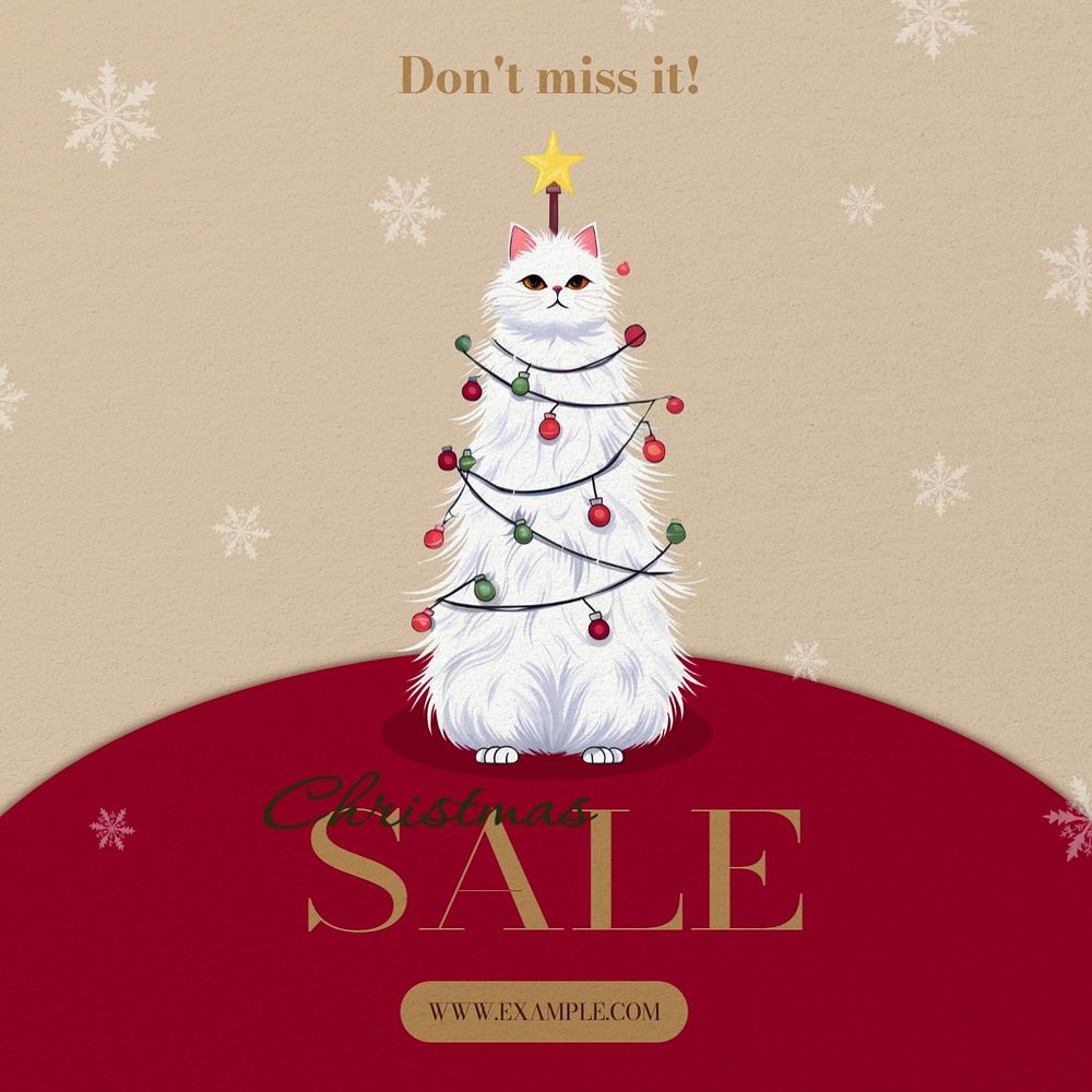 Christmas sale Instagram post template