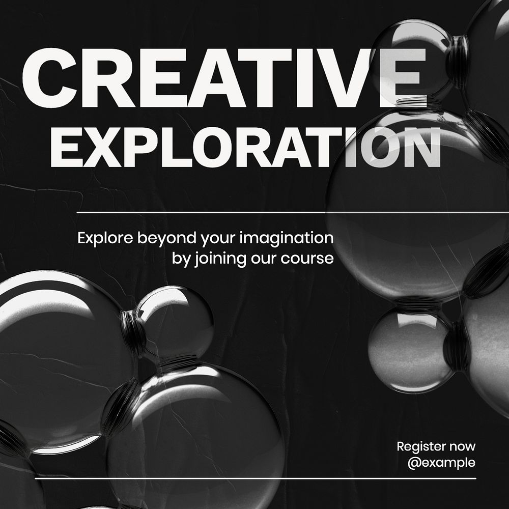 Creative exploration Instagram post template