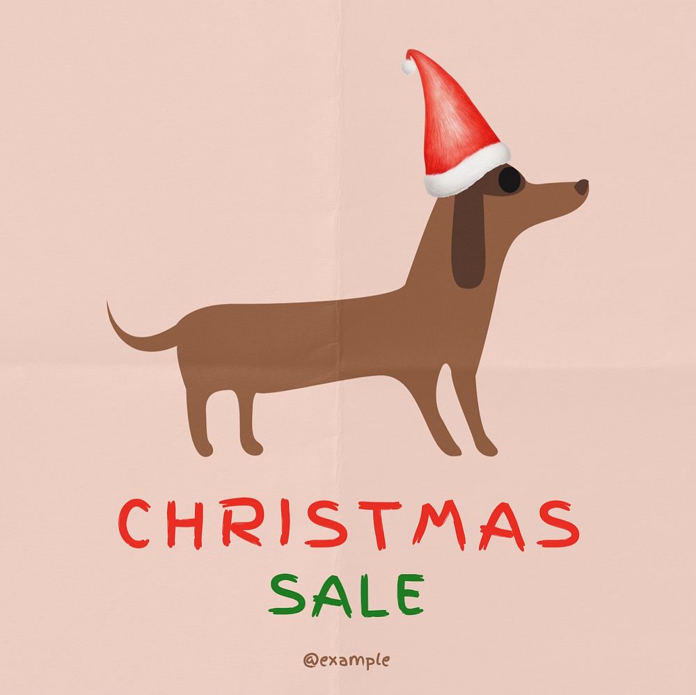 Christmas sale Instagram post template