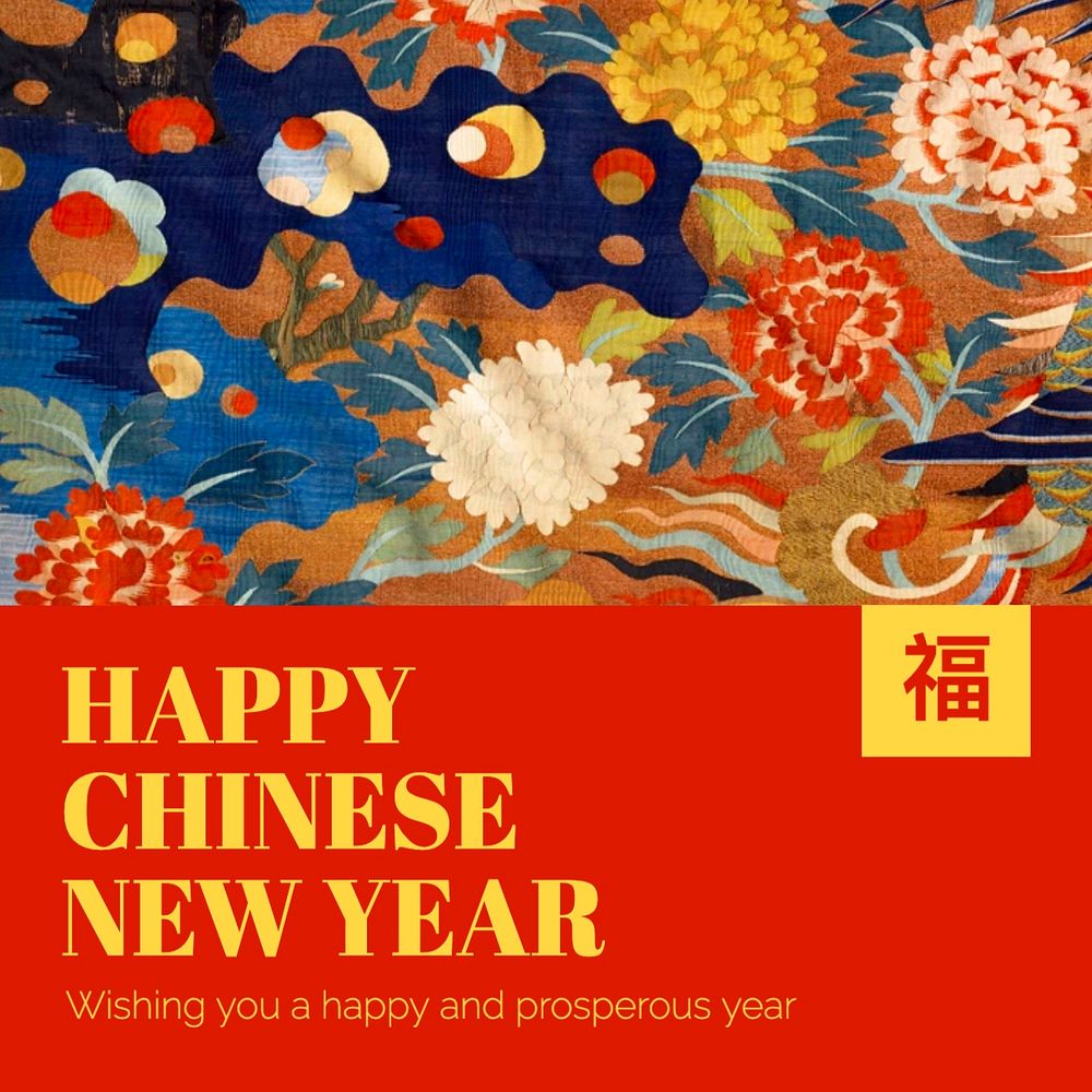 Chinese New Year Instagram post template