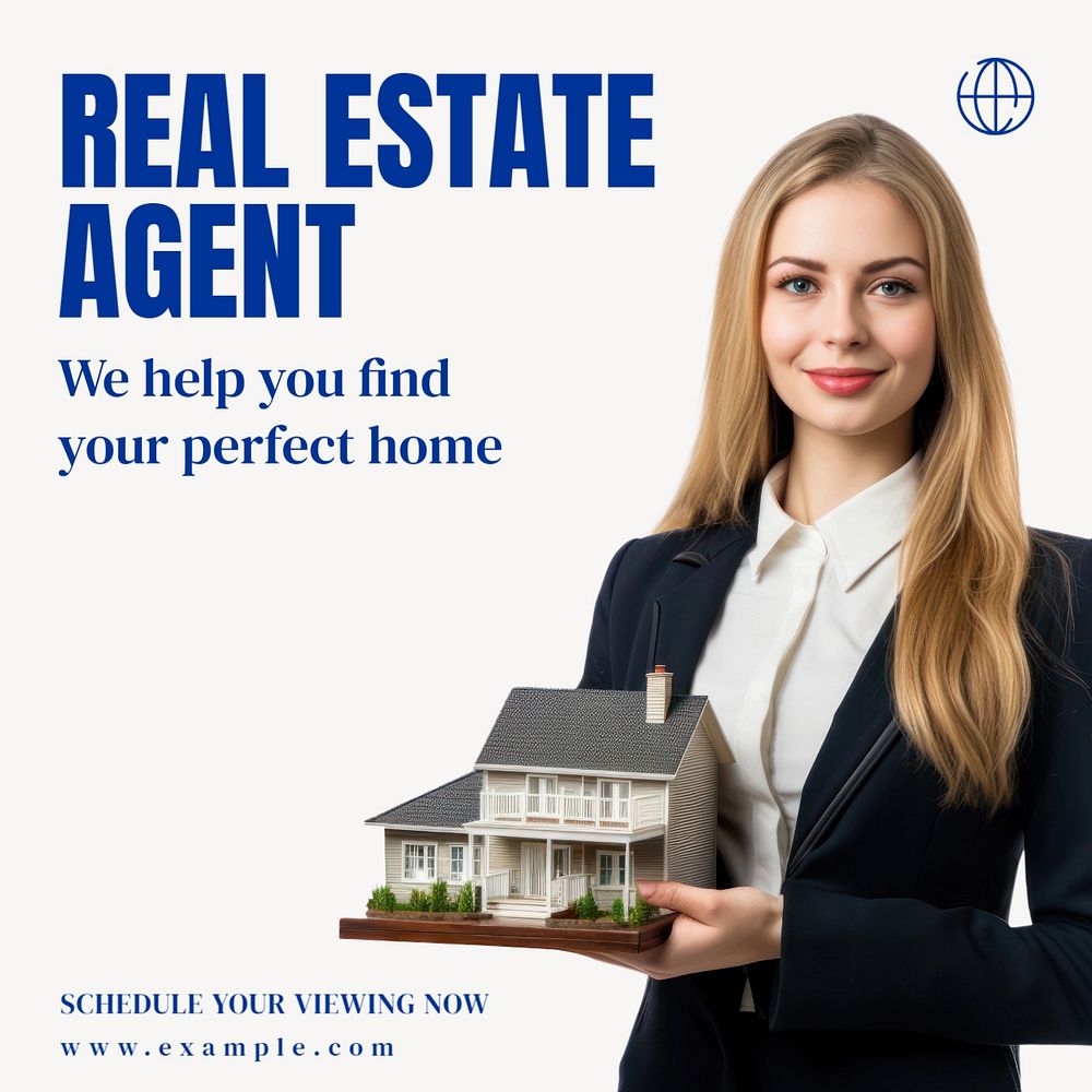 Real estate agent Instagram post template