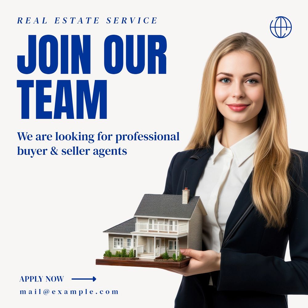 Real estate job Instagram post template