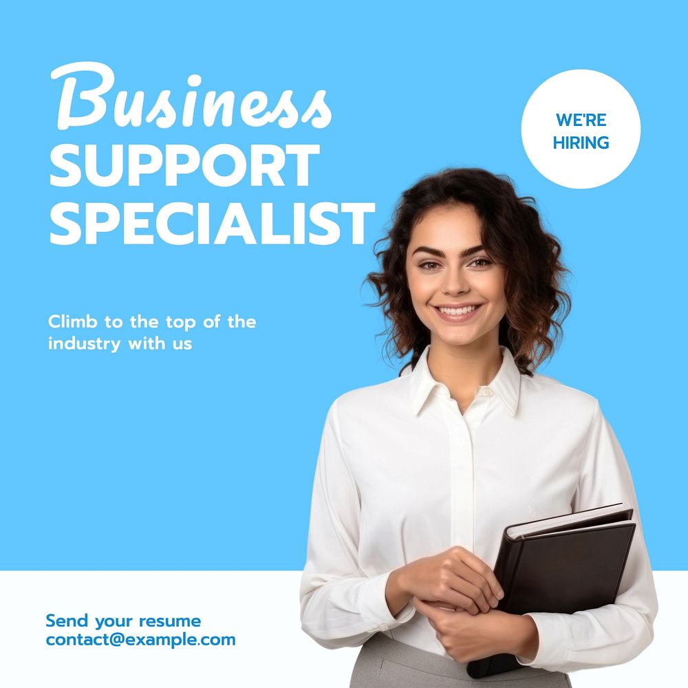 Business support specialist Instagram post template